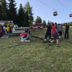 L’intervento di vigili del fuoco e soccorso alpino