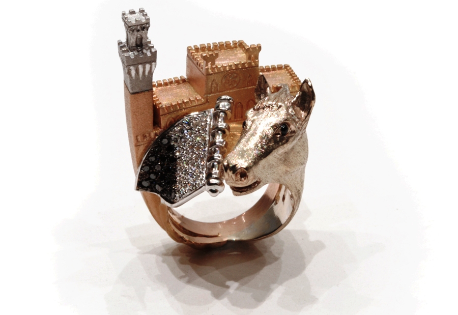 L’anello creato per Elisabetta Rogati dall’orafo tavarnuzzino Simone Mencherini