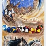 Il Drappellone disegnato dall’artista