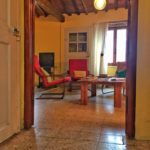 Il soggiorno visto dall’ingresso di casa