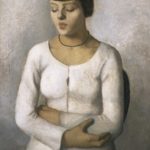 Elena Salvaneschi Ritratto di donna vestita di bianco