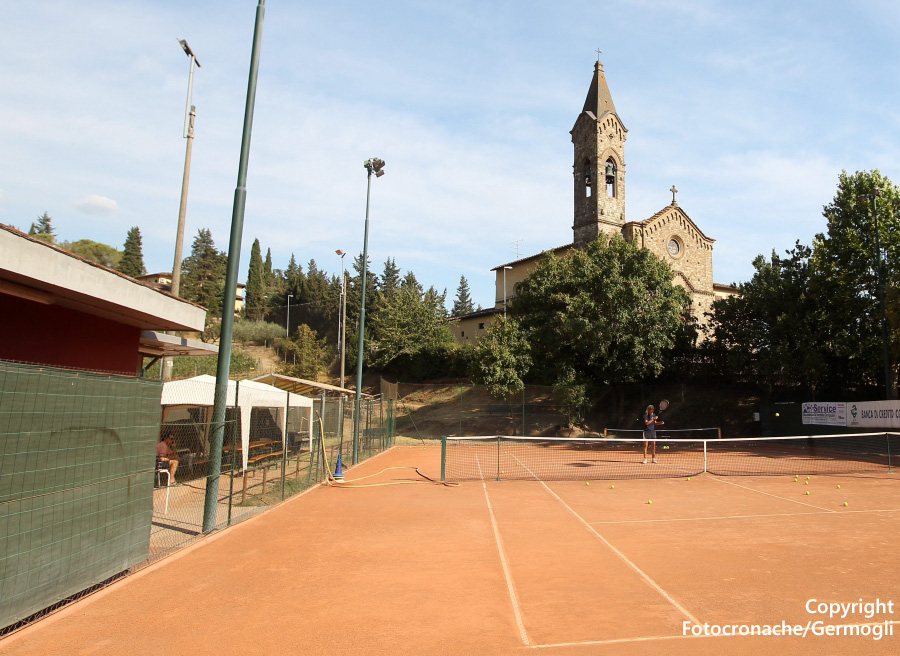 Il circolo di tennis dell’Albor a Grassina