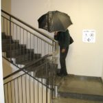 Le scale invase dall’acqua