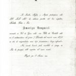 Le partecipazioni per la morte di Amerigo Cesare Vespucci