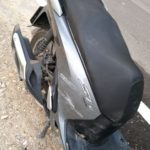 Lo scooter coinvolto nello scontro in località La Casina