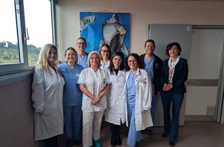 Una parte dell'equipe del Percorso PASS dell'ospedale Santa Maria Annunziata